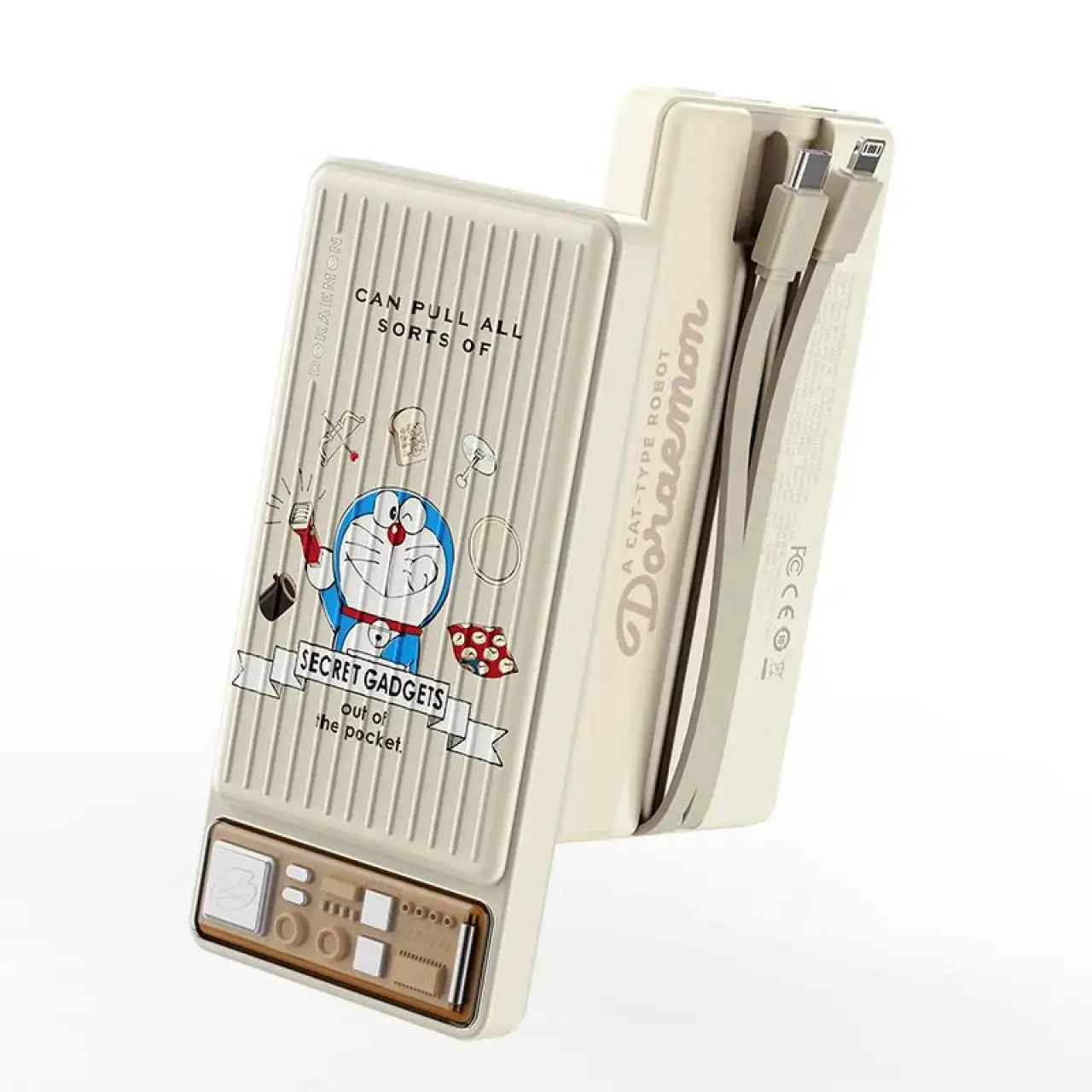 ROCKROCK哆啦A梦旅行者P96带线移动电源10000mAh（3C认证版本）